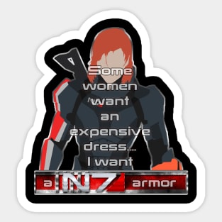 I want a N7 Armor (Femshep) Sticker